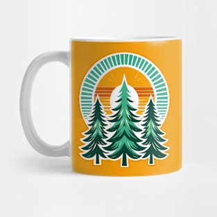 Pine tree forest Mug